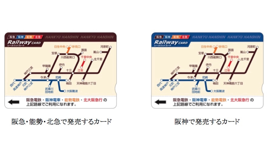 阪急　阪神　能勢　北急レールウェイカード (1)